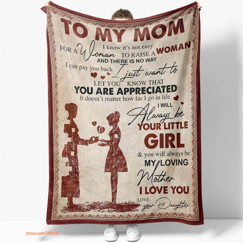 To My Mom I Know Its Not Easy For A Woman Quilt Blanket. Foldable And Compact To My Mom I Know Its Not Easy For A Woman Quilt Blanket. Foldable And Compact - Ettee - compact