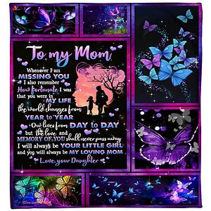 To My Mom I Will Always Be Your Little Girl And You Will Always Quilt Blanket - Super King - Ettee