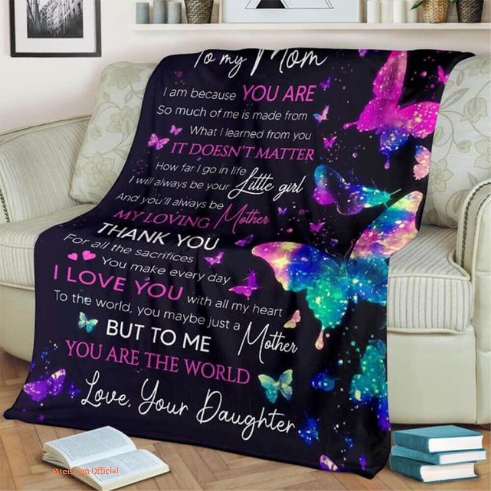 To My Mom Thank You For All Sacrifices Quilt Blanket Animal Gift To My Mom Thank You For All Sacrifices Quilt Blanket Animal Gift - Ettee - Animal Gift
