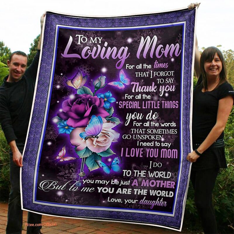 Mother Blanket To My Mom You Are The World Quilt Blanket Gift For Mom