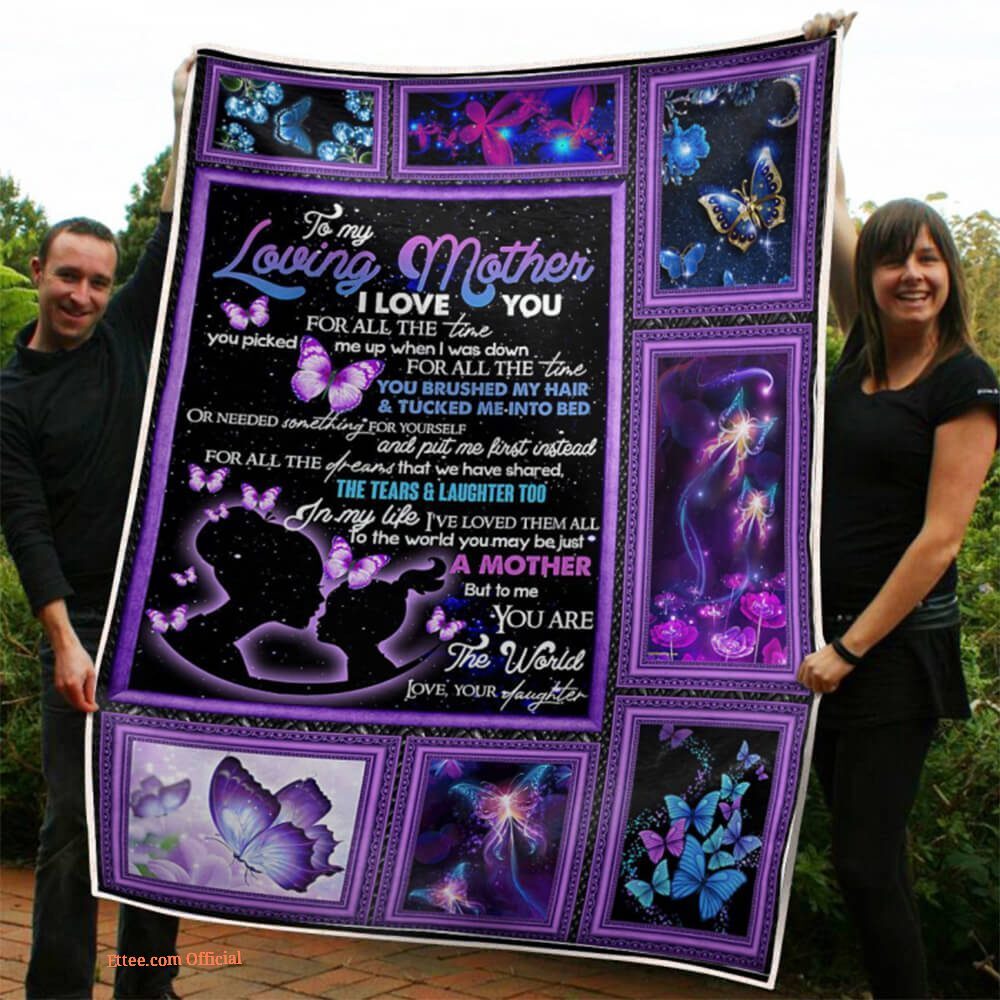 Mother Blanket To My Mom You Are The World Quilt Blanket Gift For Mom Mother Blanket To My Mom You Are The World Quilt Blanket Gift For Mom - Ettee - gift for mom
