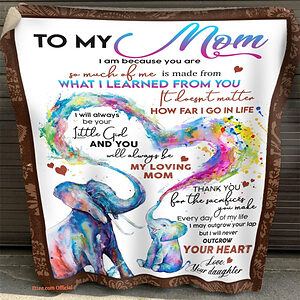 Mother Quilt Blanket You Will Always My Loving Mom. Foldable And Compact - Super King - Ettee