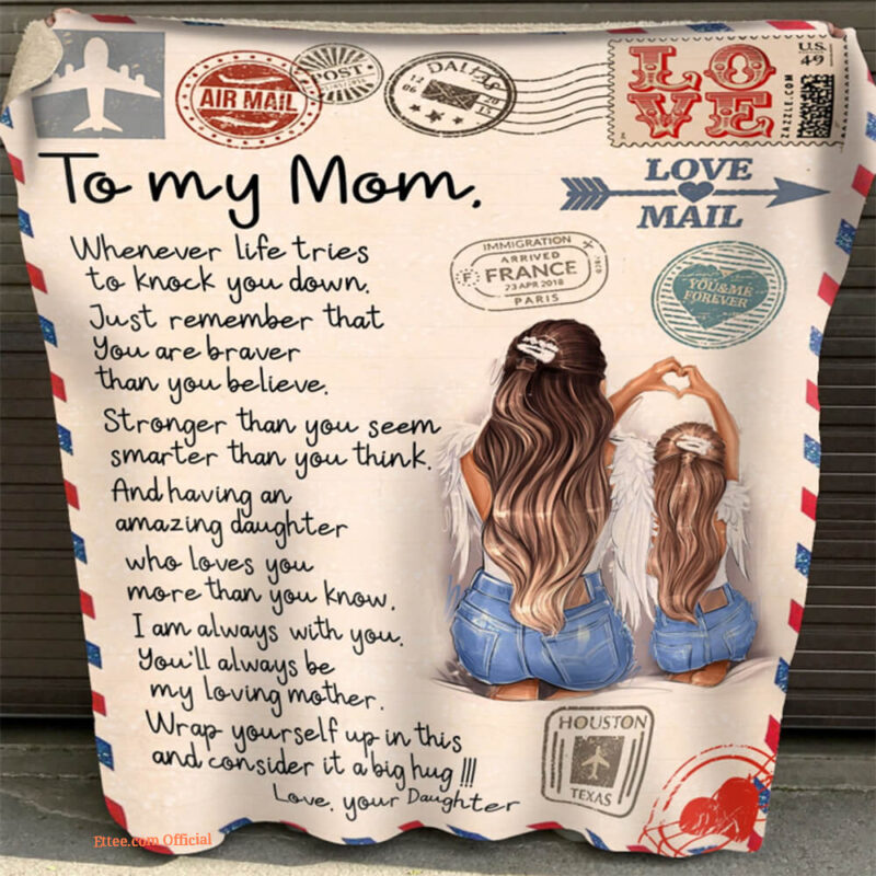 Mother Quilt Blanket You'll Always Be My Loving Mother. Light And Durable