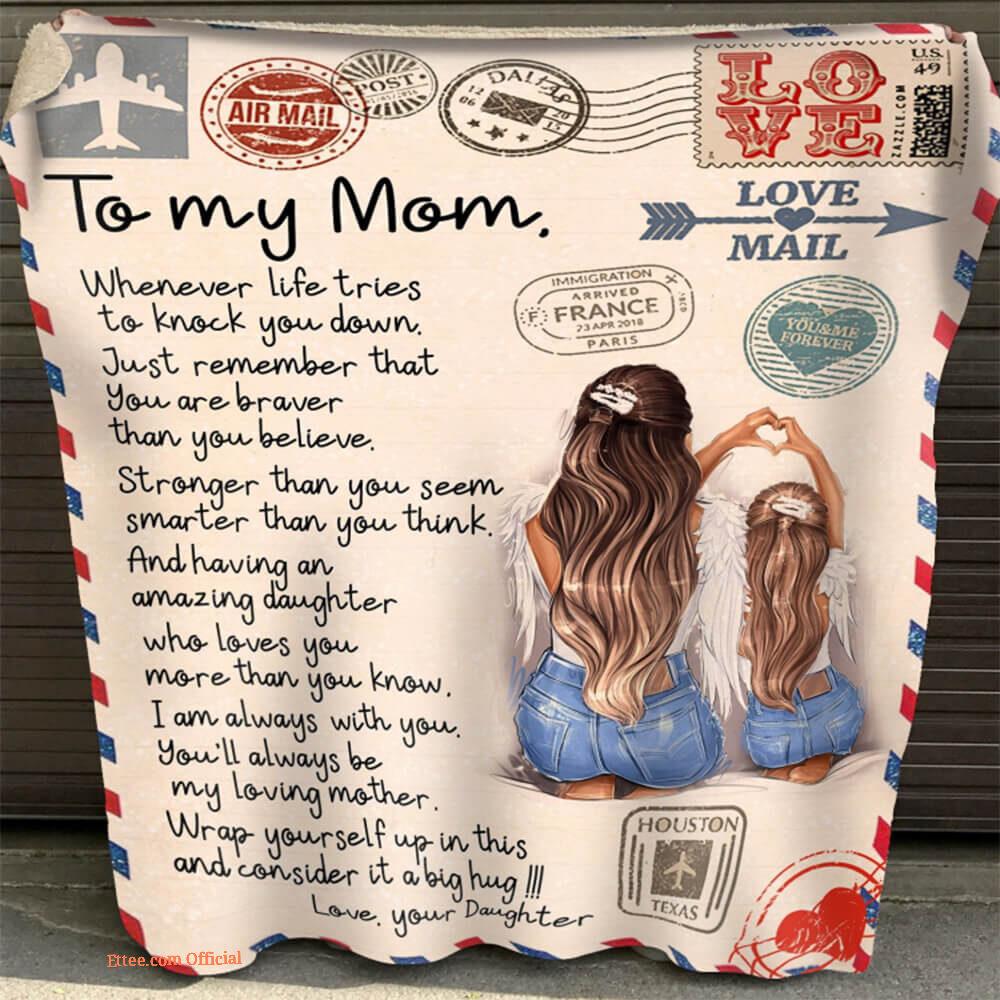 Mother Quilt Blanket You Will Always My Loving Mom. Foldable And Compact Mother Quilt Blanket You Will Always My Loving Mom. Foldable And Compact - Ettee - blanket
