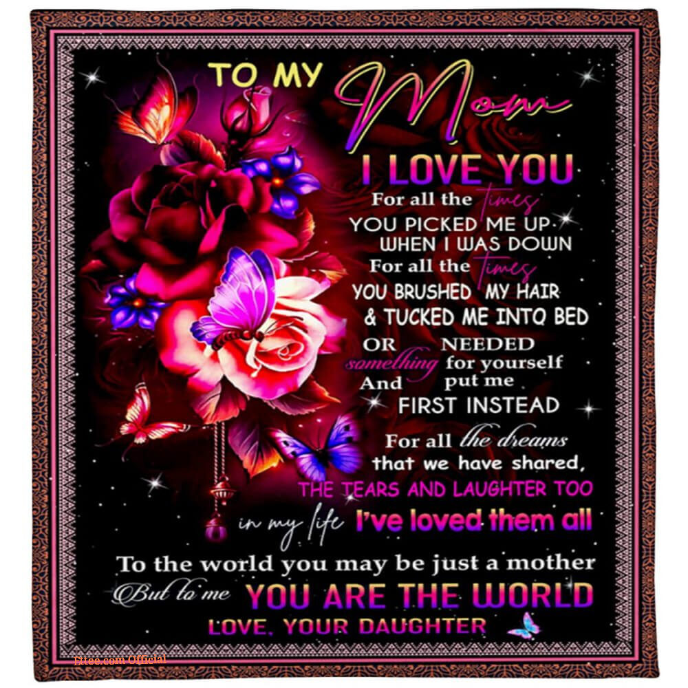 Mother Quilt Blanket You'll Always Be My Loving Mother. Light And Durable Mother Quilt Blanket You'll Always Be My Loving Mother. Light And Durable - Ettee - blanket