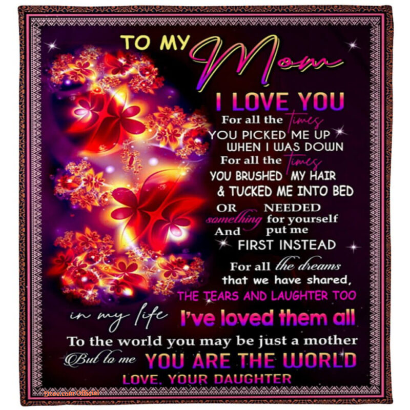 I Love You Quilt Blanket - Perfect Gift for Mom
