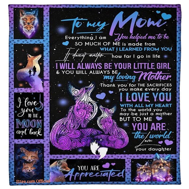 To My Mom Everything I Am You Helped Me To Be So Much Of Me Quilt Blanket - Super King - Ettee