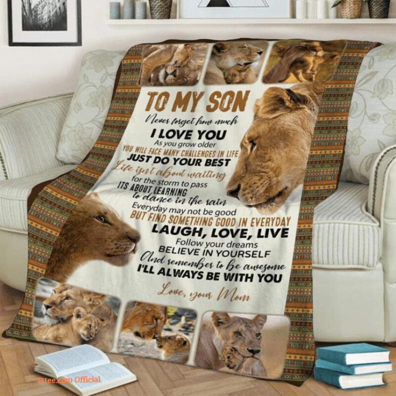 to my son remember to be awesome fleece blanket