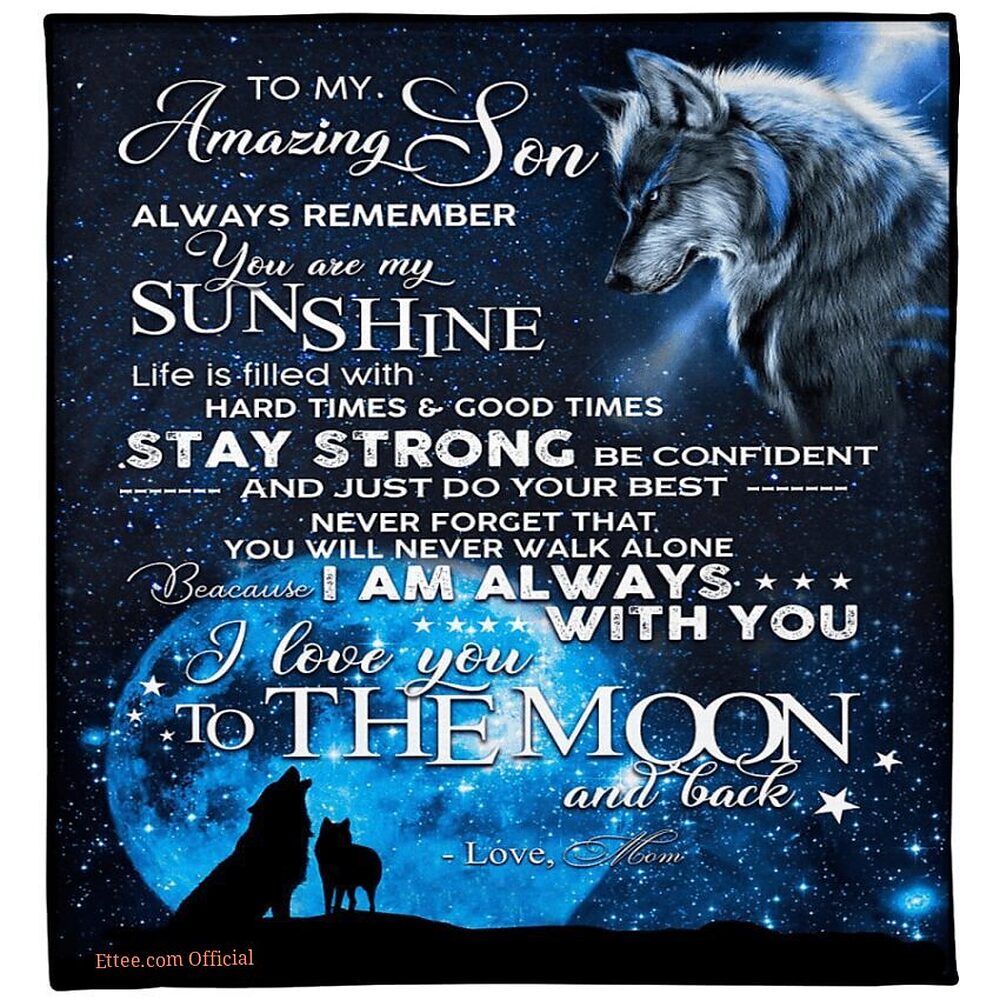 to my son stay strong be confident fleece blanket to my son stay strong be confident fleece blanket - Ettee - be confident
