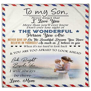 to my son the wonderful person you are fleece blanket - Super King - Ettee