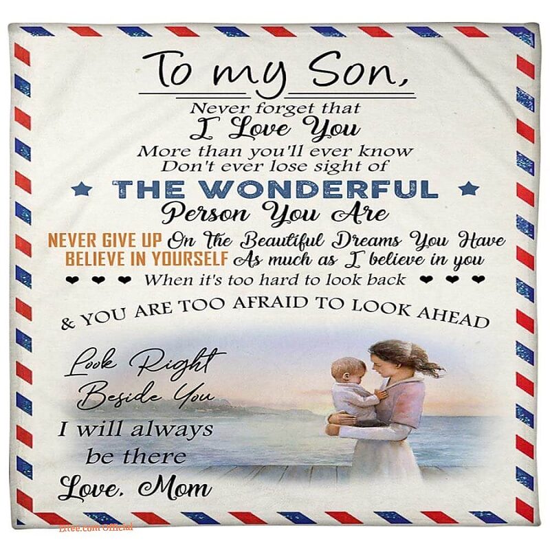 to my son the wonderful person you are fleece blanket - Super King - Ettee