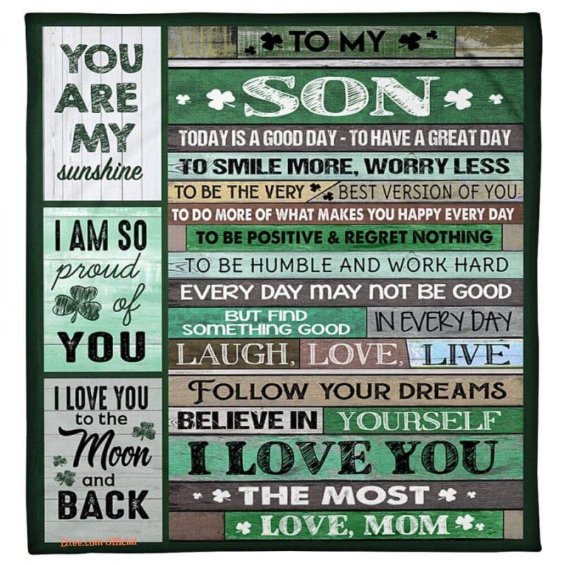 to my son today is a good day blanket gift home decor