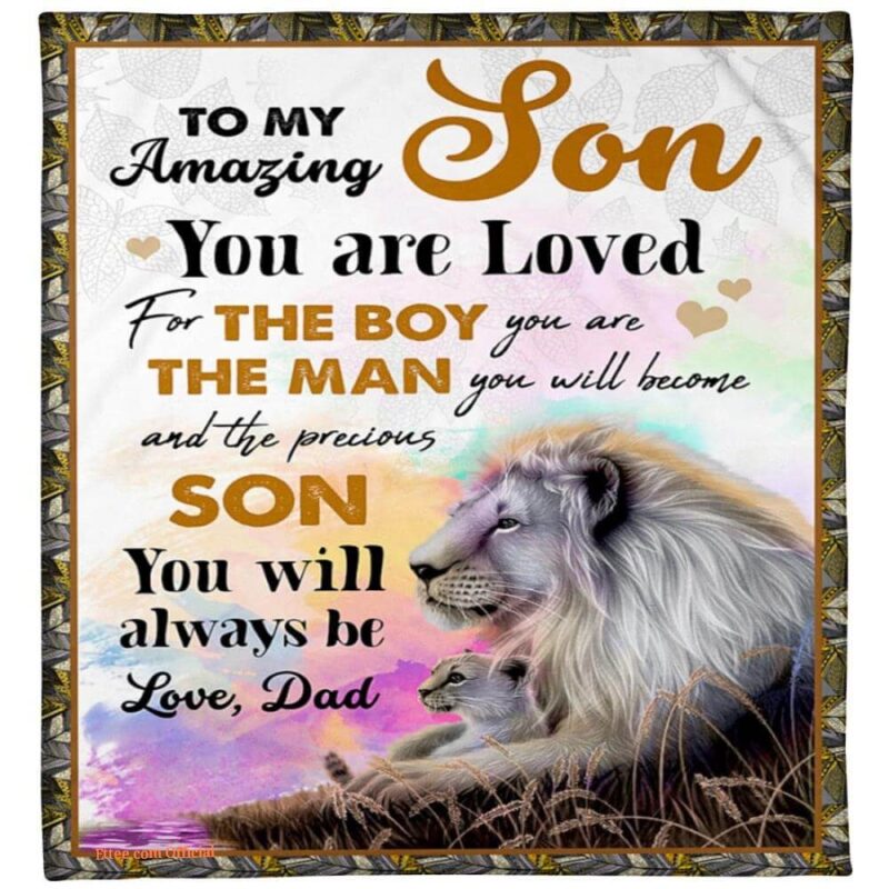 to my son you are loved for the boy you are fleece blanket