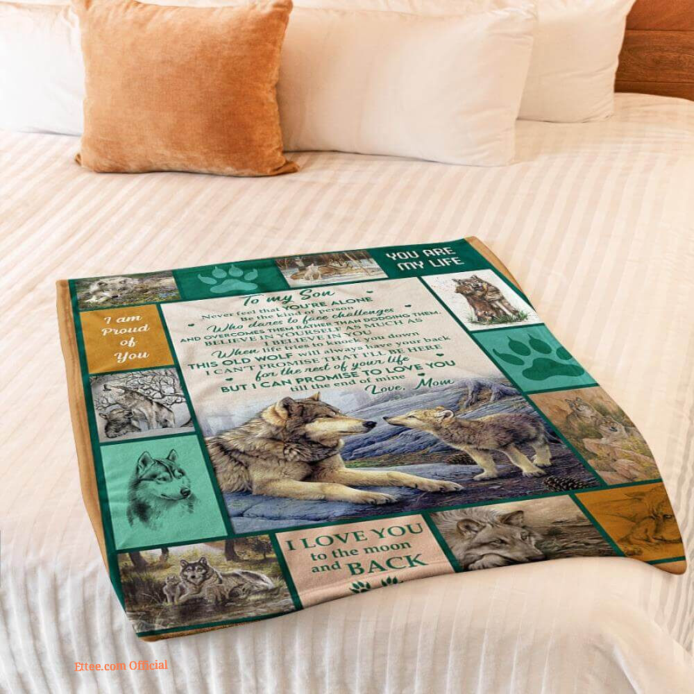 to my son you are my life wolf mom blanket to my son you are my life wolf mom blanket - Ettee - blanket