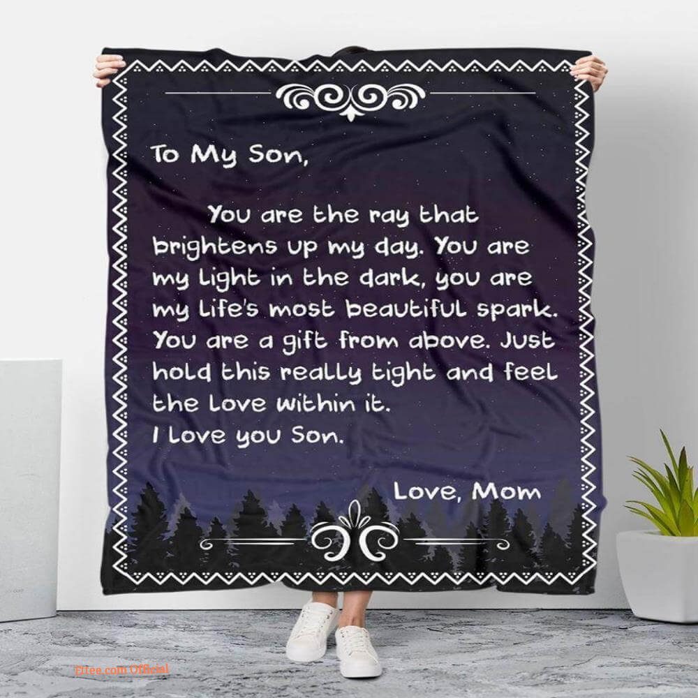 to my son you are the beat of my heart dream catcher blanket - Ettee - beat of my heart