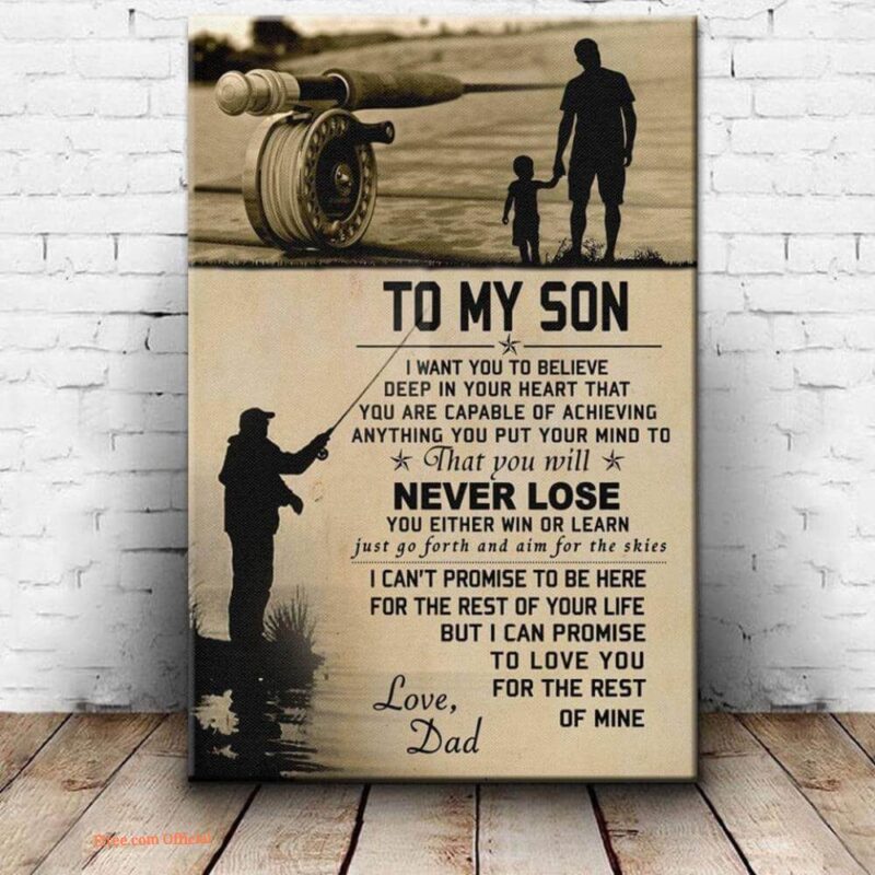 to my son you will never lose blanket gift for son from dad