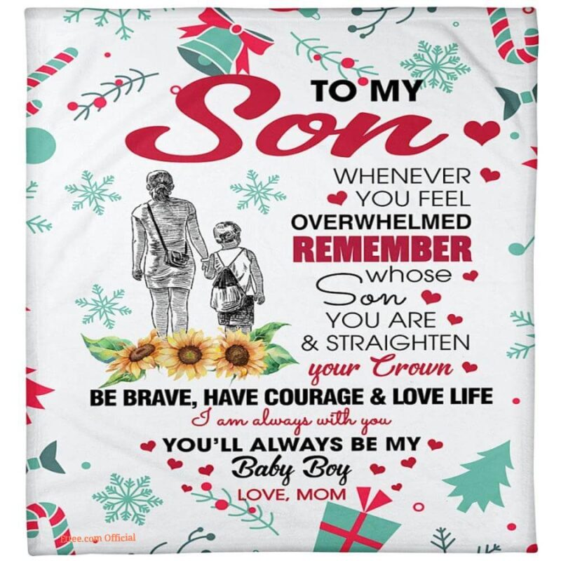 to my son youll always be my baby boy quilt blanket
