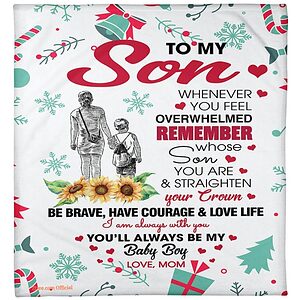 to my son youll always be my baby boy quilt blanket - Super King - Ettee
