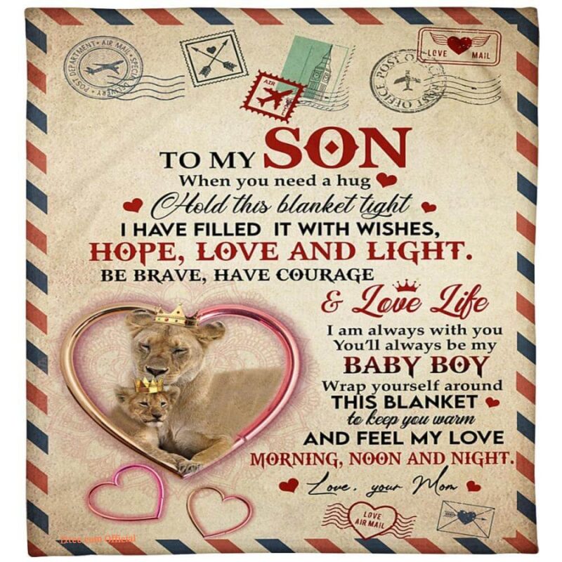 to my son youll always be my baby girl fleece blanket lovely