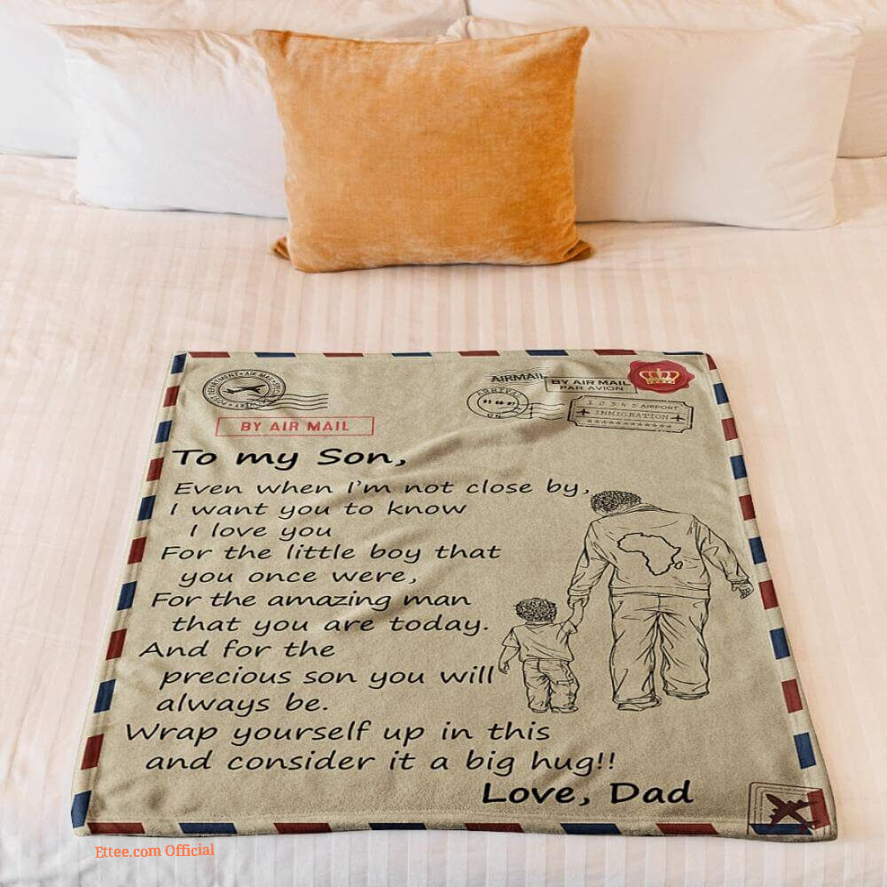 whenever u feel overwhelmed deer mom to son fleece blanket whenever u feel overwhelmed deer mom to son fleece blanket - Ettee - deer mom