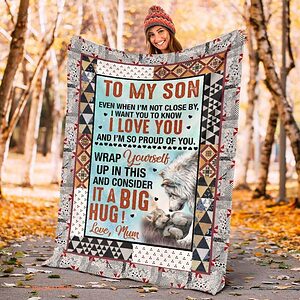 wolf to my son i want you to know i love you and im so proud of you - Super King - Ettee