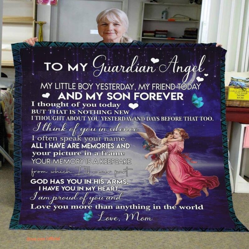 gift for son blanket in loving memory fleece blanket