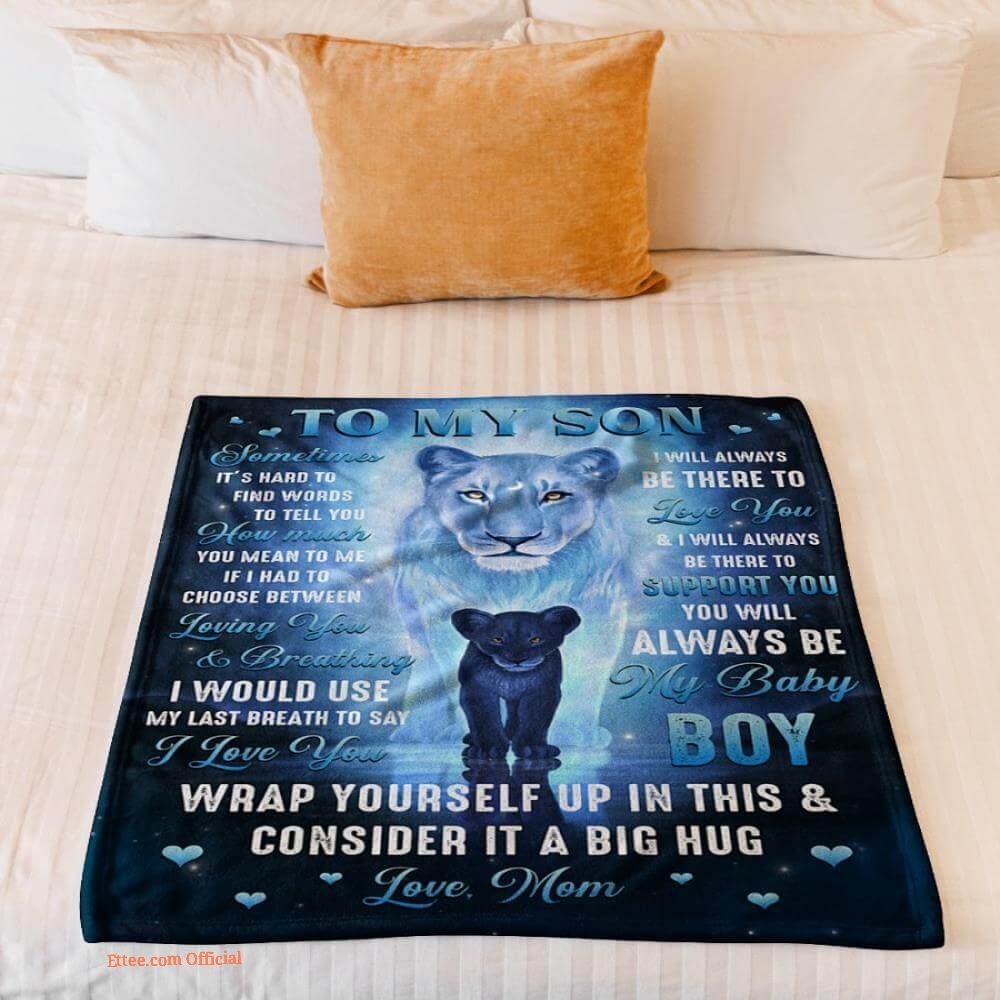 gift for son blanket sometimes its hard to find words mom to son gift for son blanket sometimes its hard to find words mom to son - Ettee - blanket