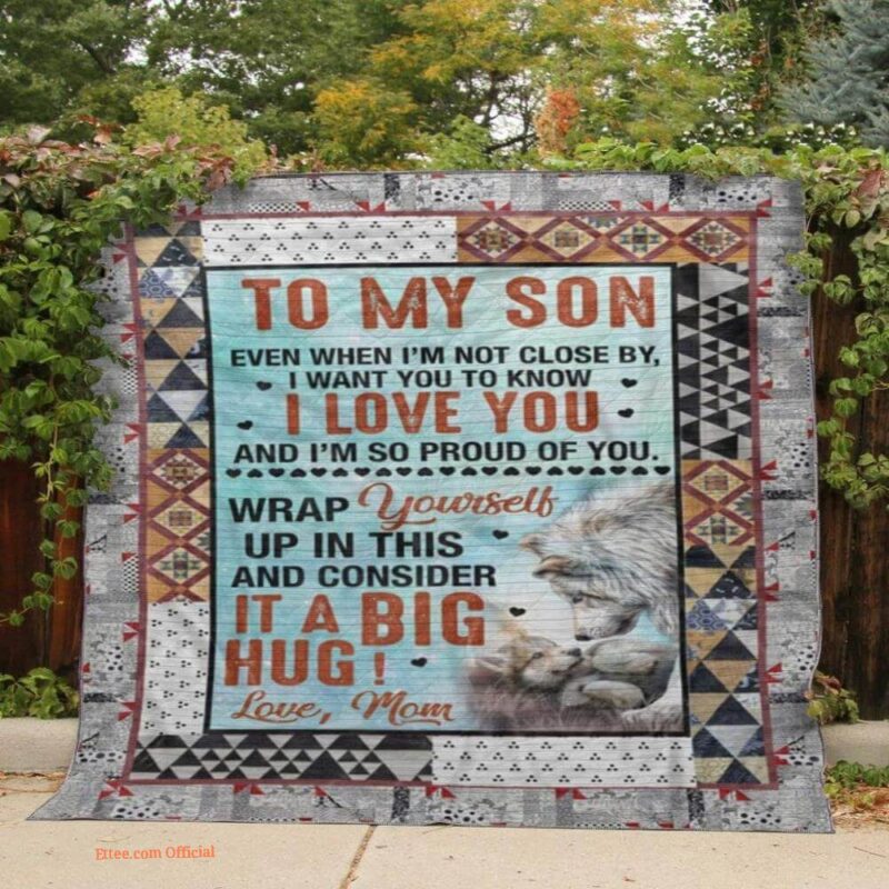 to my son blanket wrap yourself up in this and consider it a big hug