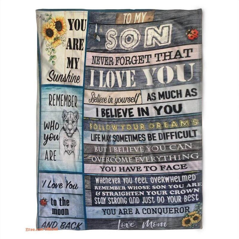 to my son fleece blanket you are my sunshie - Super King - Ettee
