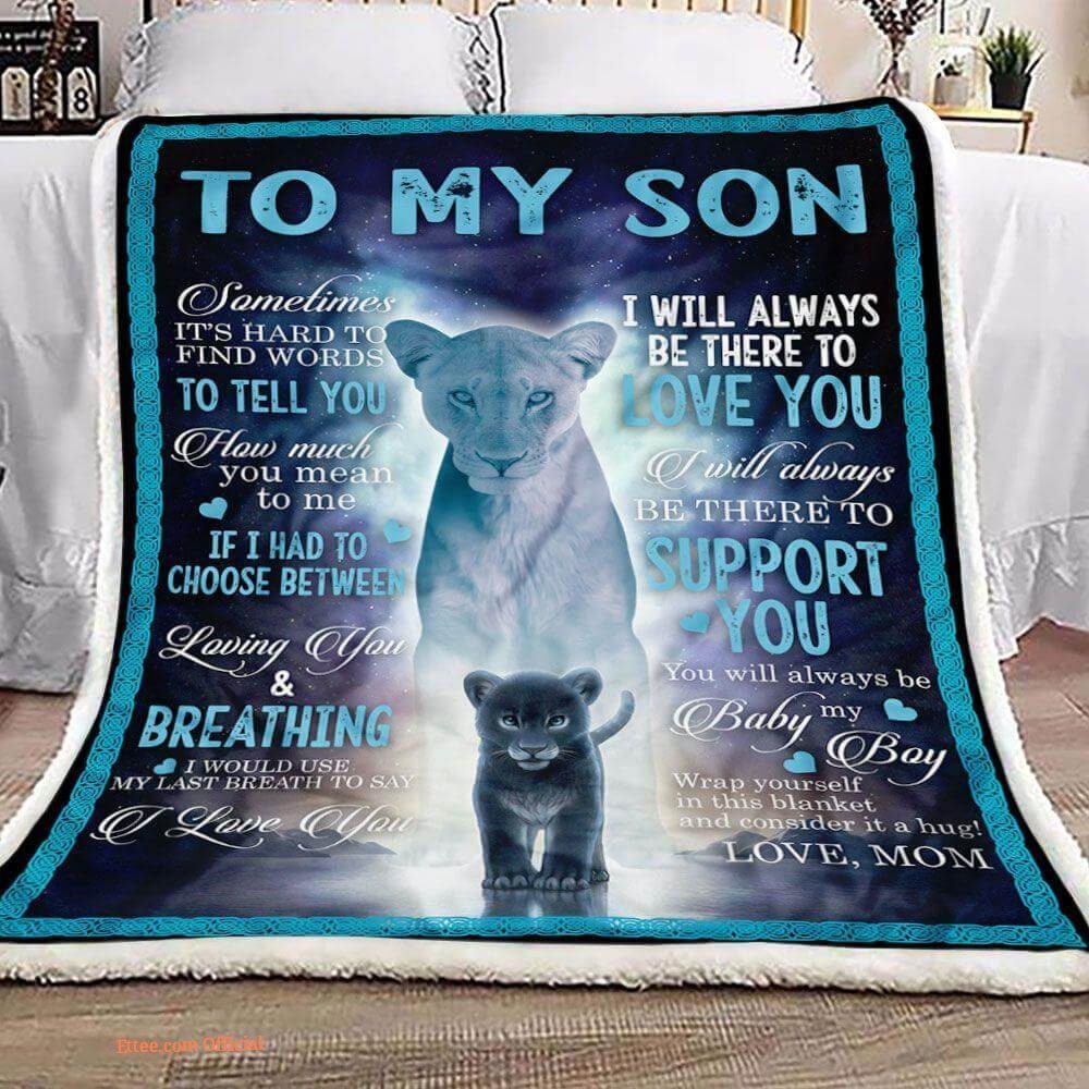gift for son blanket to my son i will always be there to love you gift for son blanket to my son i will always be there to love you - Ettee - blanket