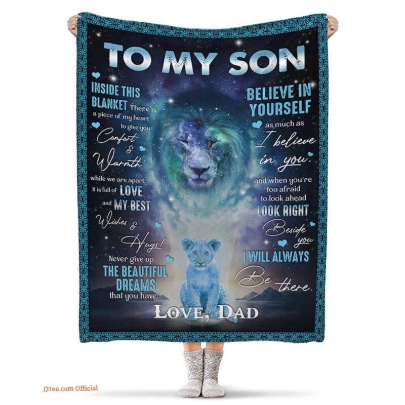 gift for son blanket to my son inside there is a piece of my heart