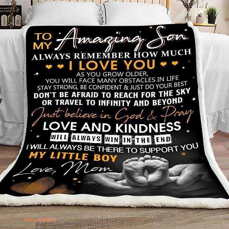 gift for son blanket to my amazing son remember how much i love you - King - Ettee