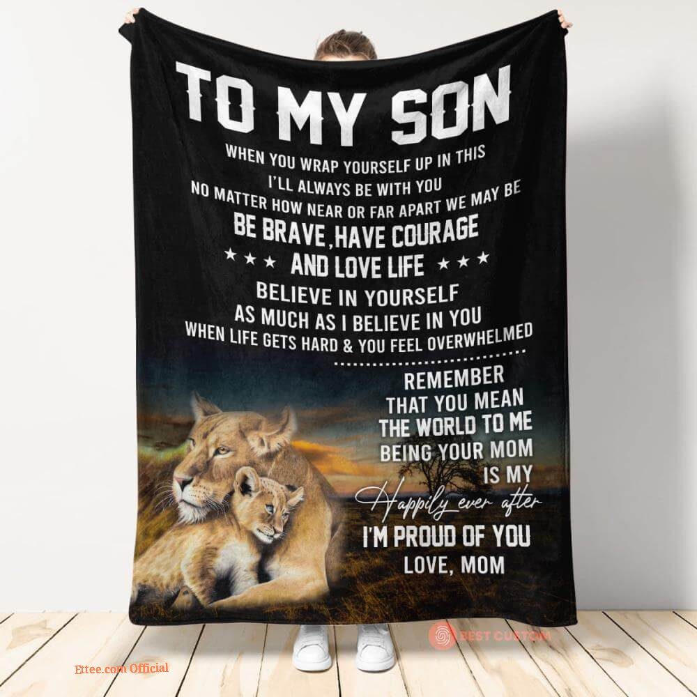 gift blanket to my son baby boy this old fox always have your back gift blanket to my son baby boy this old fox always have your back - Ettee - always have your back