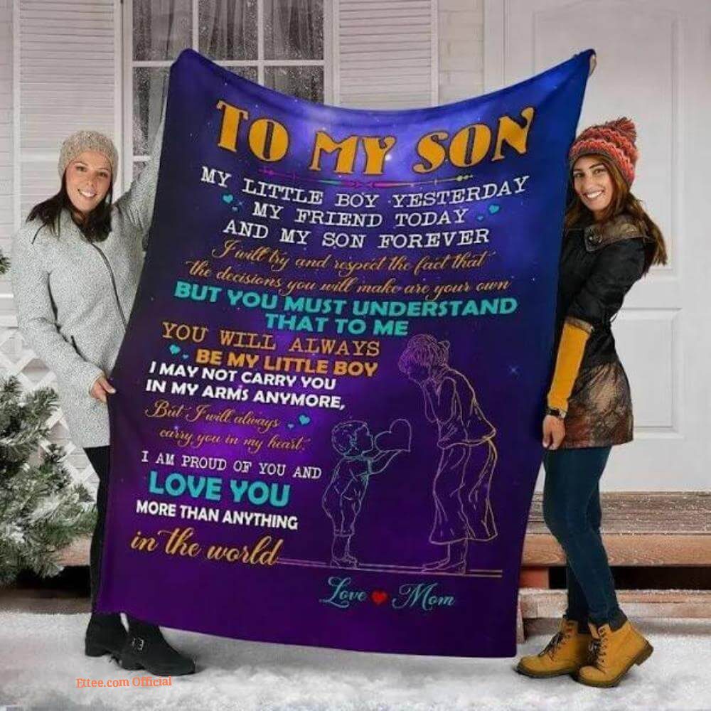 gift for son blanket to my son my friend today and my son forever gift for son blanket to my son my friend today and my son forever - Ettee - blanket