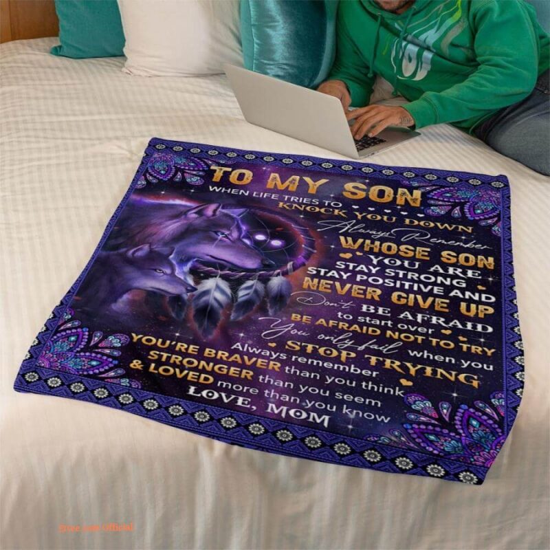 gift for son blanket to my son you will always be my little boy