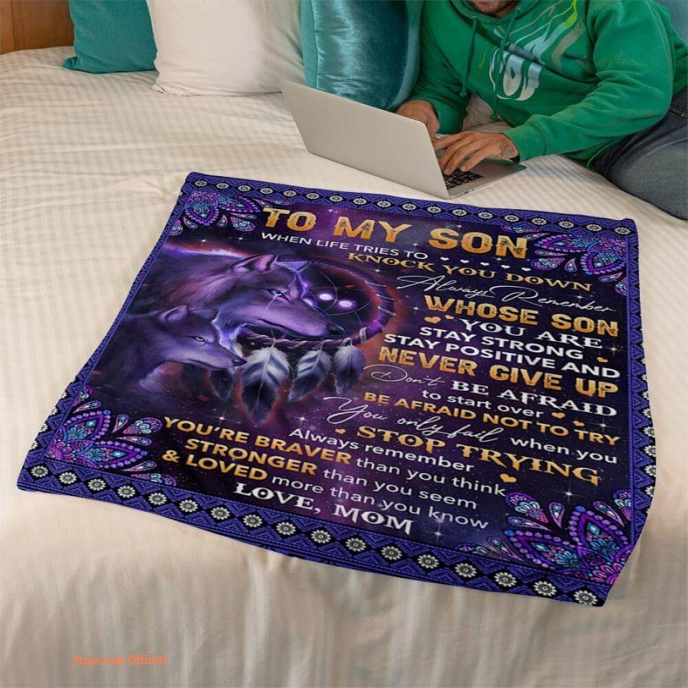 gift for son blanket to my son you will always be my baby boy - Ettee - baby boy