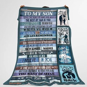 to my son for all the things my hands have held motocross blanket - Super King - Ettee