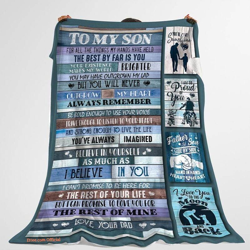 to my son for all the things my hands have held motocross blanket - Super King - Ettee