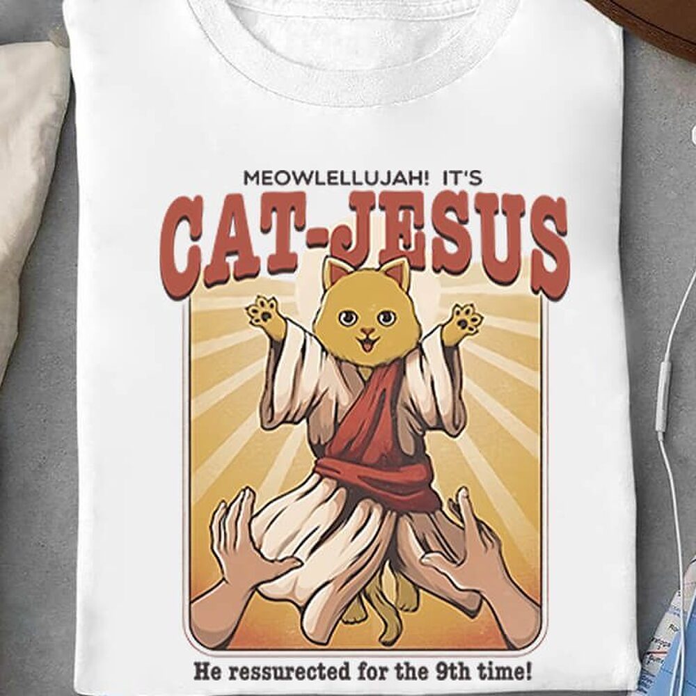 Meowlellujah It's Cat Jesus Meowlellujah It's Cat Jesus - Ettee - cat gift