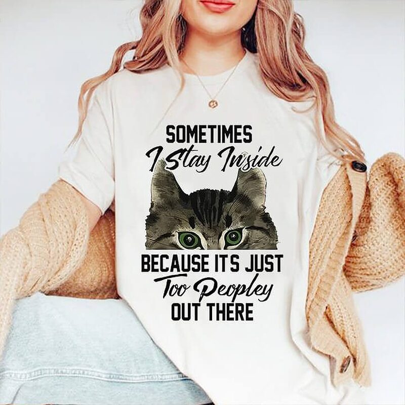 Sometimes I Stay Inside Bacause Its Just Too Peopley Out There - Ettee - introvert