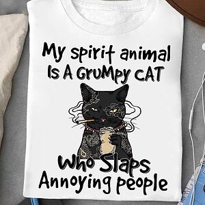 My Spirit Animal Is A Grumpy Cat - Ettee - Animal lover