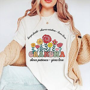 Keep Faith Wisdom Lives Love Grandma - Ettee - grandma