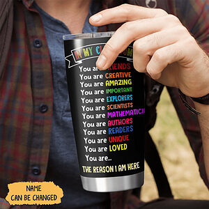 Personalized 20oz Tumblers for Teacher, Back To School Gifts for Women, In My Classroom We Are Slogan - ettee.com - Ettee - 2022 door cover