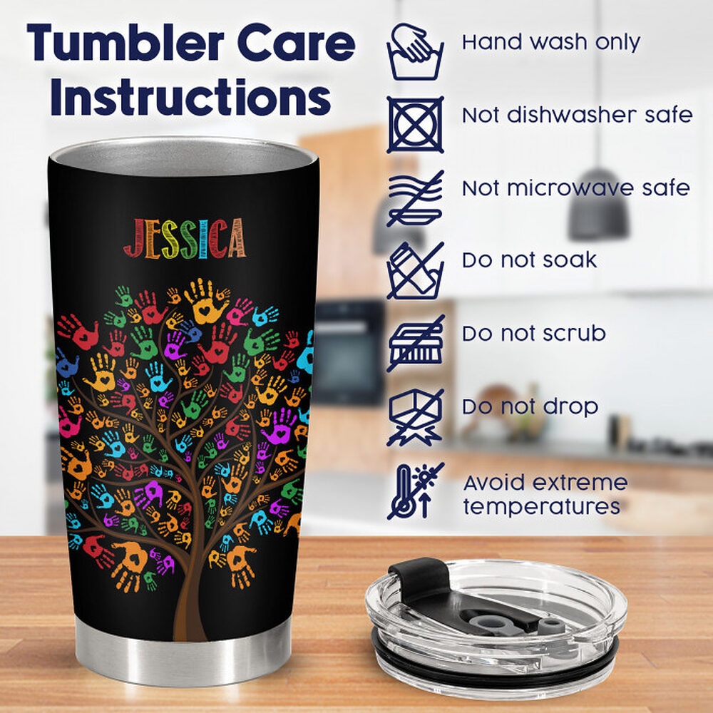 Personalized 20oz Tumblers for Teacher, Back To School Gifts for Women, In My Classroom We Are Slogan - ettee.com - Ettee - 2022 door cover
