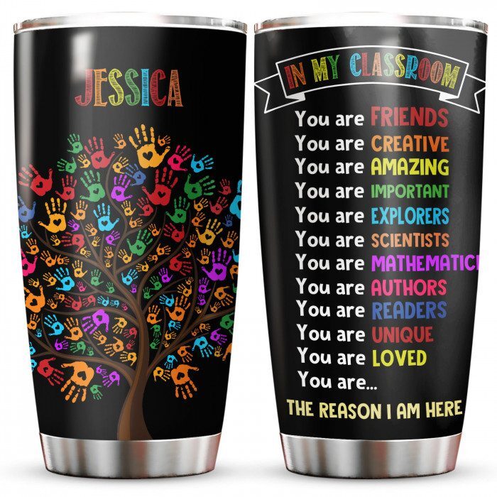 Personalized 20oz Tumblers for Teacher, Back To School Gifts for Women, In My Classroom We Are Slogan - ettee.com