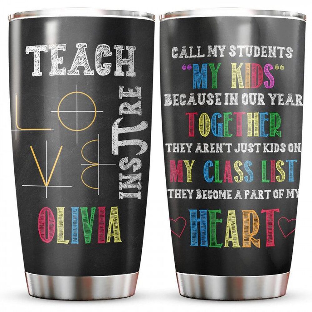 Personalized 20oz Tumblers for Teacher, Back To School Gifts for Women, In My Classroom We Are Slogan - ettee.com - Ettee - 2022 door cover
