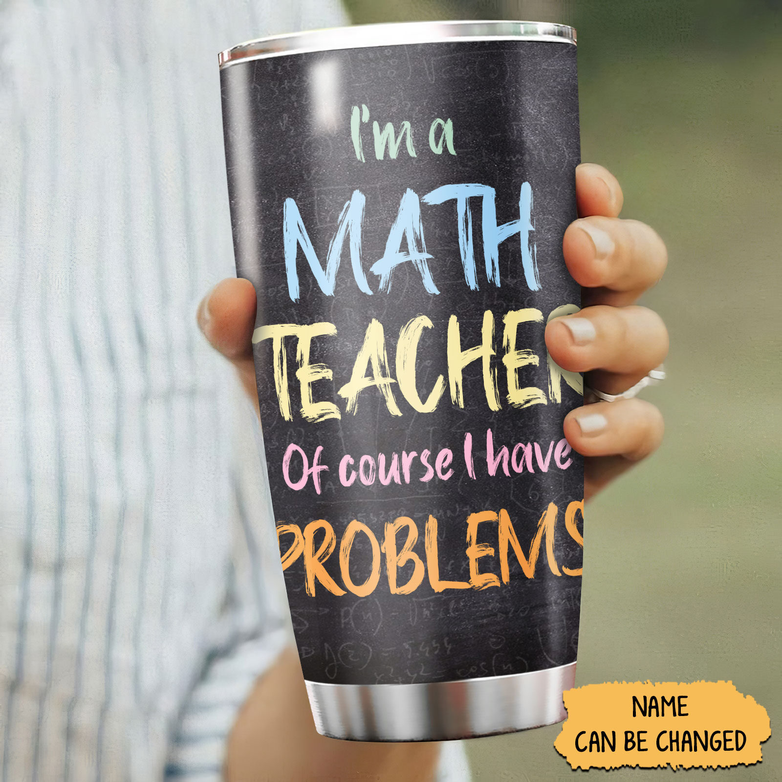 Personalized 20oz tumblers for math teacher, back to school 2023 gifts - ettee.com - Ettee - 20oz Tumblers