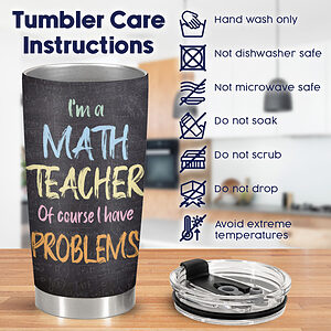 Personalized 20oz tumblers for math teacher, back to school 2023 gifts - ettee.com - Ettee - 20oz Tumblers