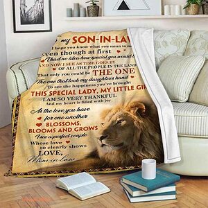 gift blanket lion to my son i hope you know what you mean to me love - Super King - Ettee