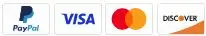 PayPal, Visa, Mastercard and Discover